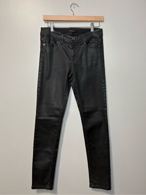 Marc Cain SILEA Coated Jeans Black Mid Rise Slim Fit